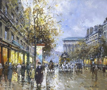 París Painting - AB boulevard de la madeleine parisino
